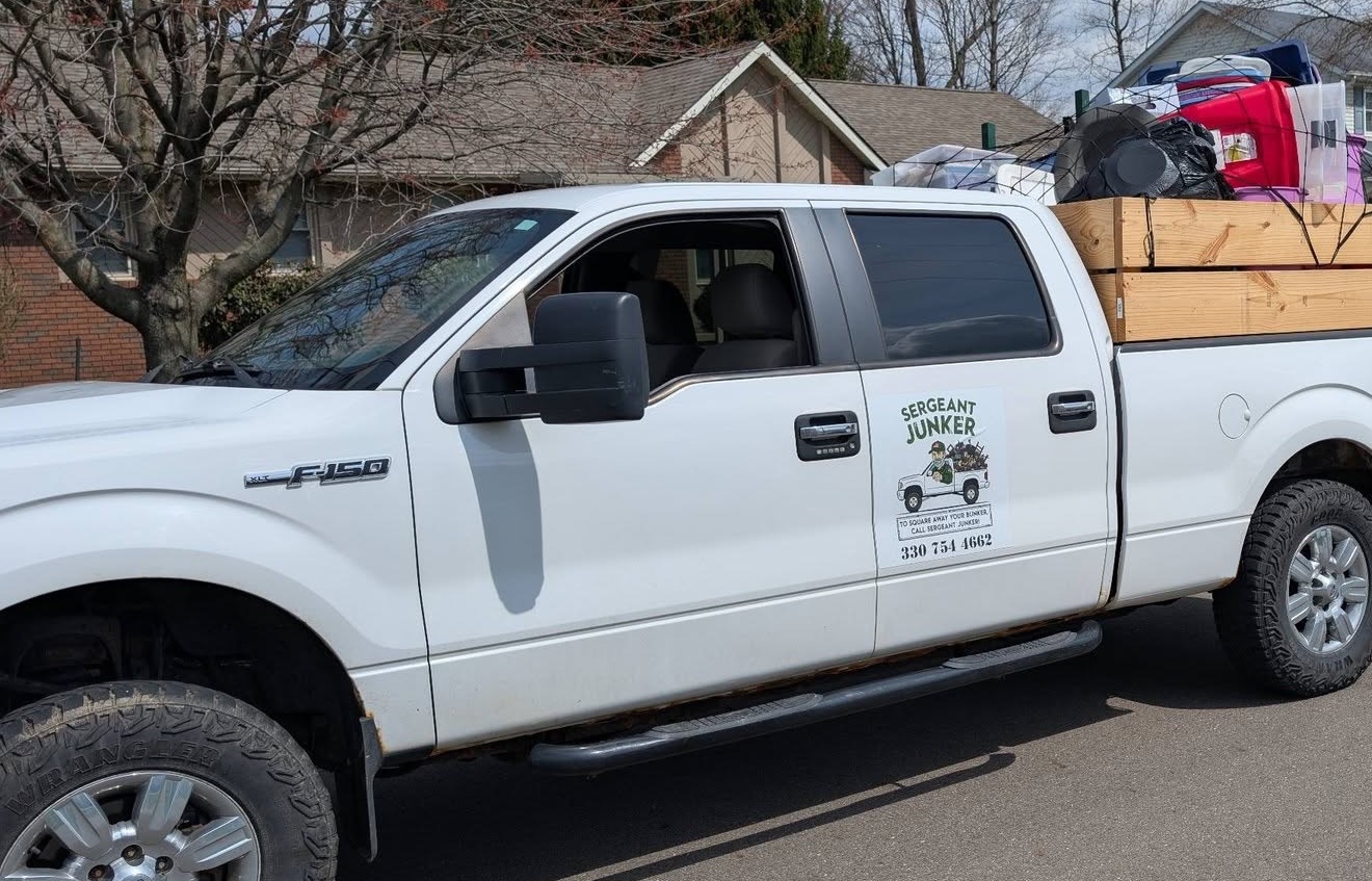 Sergeant Junker loaded truck ready for deployment